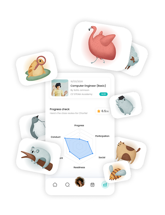 Progress tracking preview
