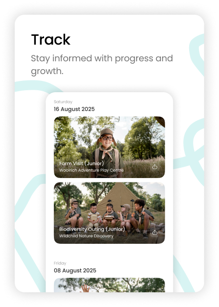 Track progress preview